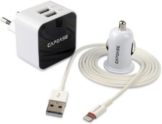 Комплект сетевой и автомобильной зарядки Capdase Power Kit Cube K2 Lightning Cable